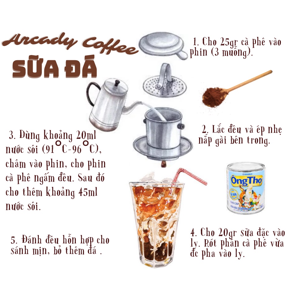 Cà phê nguyên chất 100% thơm ngon quyến rũ - Arcady Coffee 1