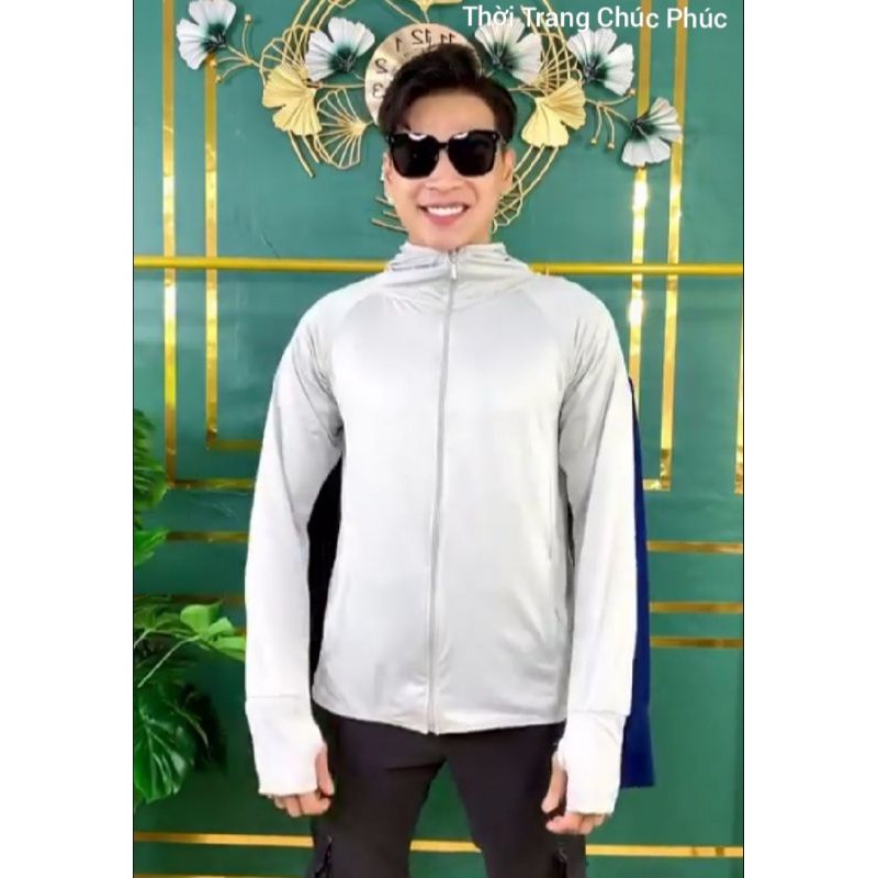 Áo chống nắng nam cao cấp💎 chống tia UV❤, chất Poly kim cương thoáng mát thấm hút mồ hôi kèm túi tiện lợi | BigBuy360 - bigbuy360.vn