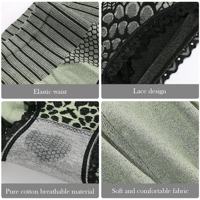 Quần Lót Cotton Lưng Cao Định Hình Eo Thoáng Khí Cho Nữ