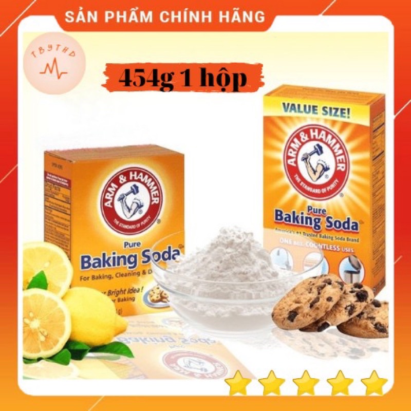 BỘT PURE BAKING SODA usa Mỹ bột làm bánh bột backing soda tẩy trắng răng đa công dụng 454G