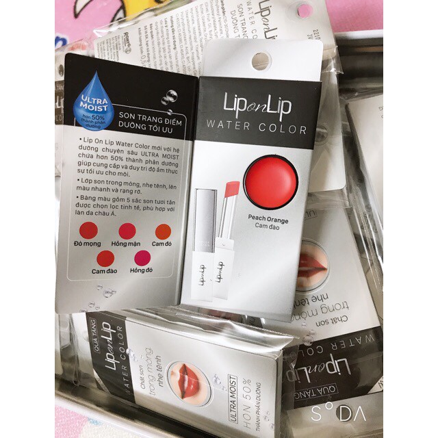 Hàng Qùa Tặng Hãng Rohto Son LiponLip Water color 0,5g Mẫu Dùng Thử rất tiện để túi. | BigBuy360 - bigbuy360.vn