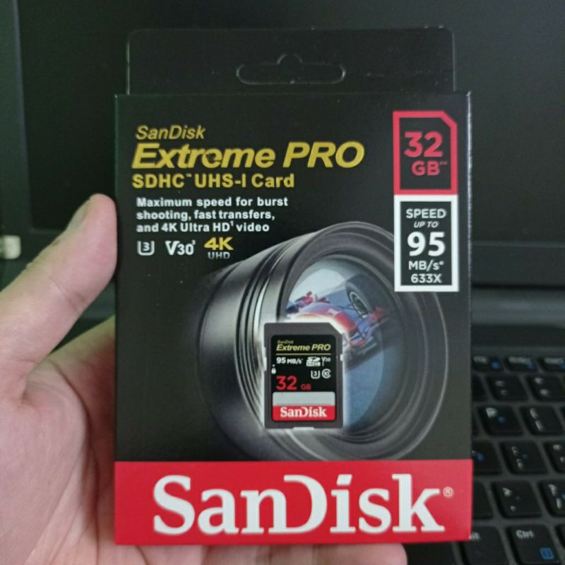 Thẻ nhớ SD Sandisk 32G 64G Ultra Class 10 và Extreme Pro tốc độ cao 4K chuyên dụng cho máy ảnh máy quay