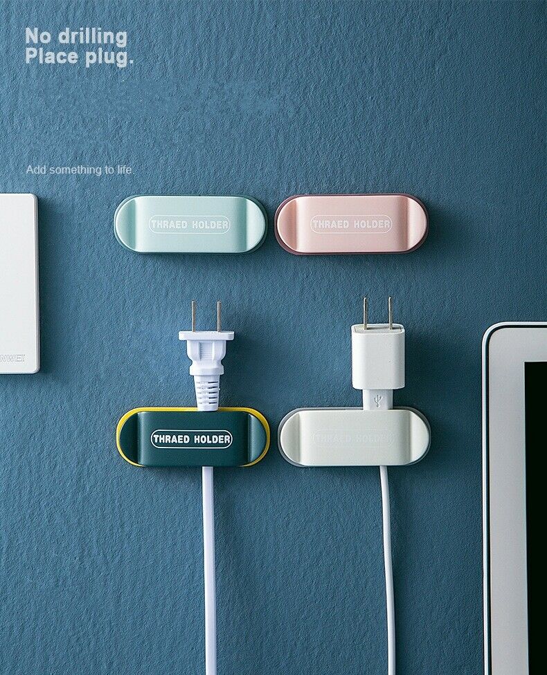Set 4 Móc Treo Phích Cắm Điện Dán Tường Tiện Lợi