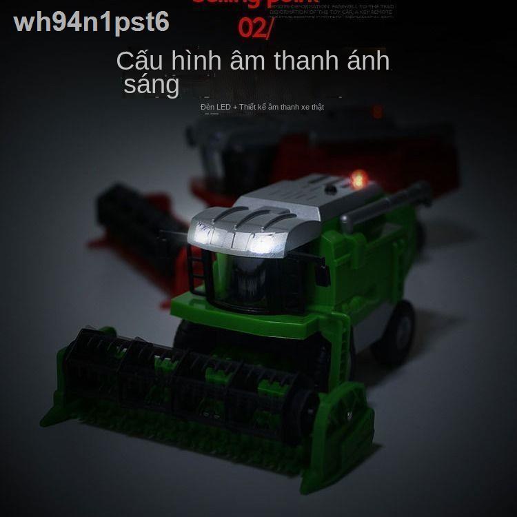 ✒ ┋ HOT- ﺴ▼✗Đồ chơi trẻ em mô phỏng đồ chơi mô phỏng máy gặt đập liên hợp mô hình nông dân nông dân kỹ thuật