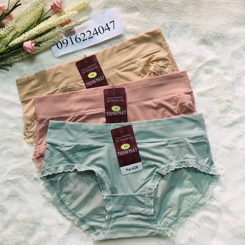 Set 5 Quần lót nữ Thịnh Phát lưng cao, quần chíp nữ chất siêu êm, cực xịn