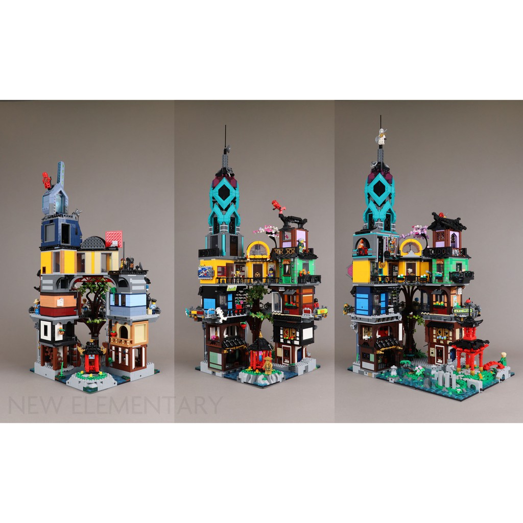 Lego 71741 - X 19006 ( Lắp Ghép Khu Vườn Trong Thành Phố Ninjago - City Garden 5685 Mảnh )