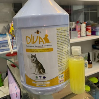 Sữa tắm cho chó DIVA vàng 100ml chiết