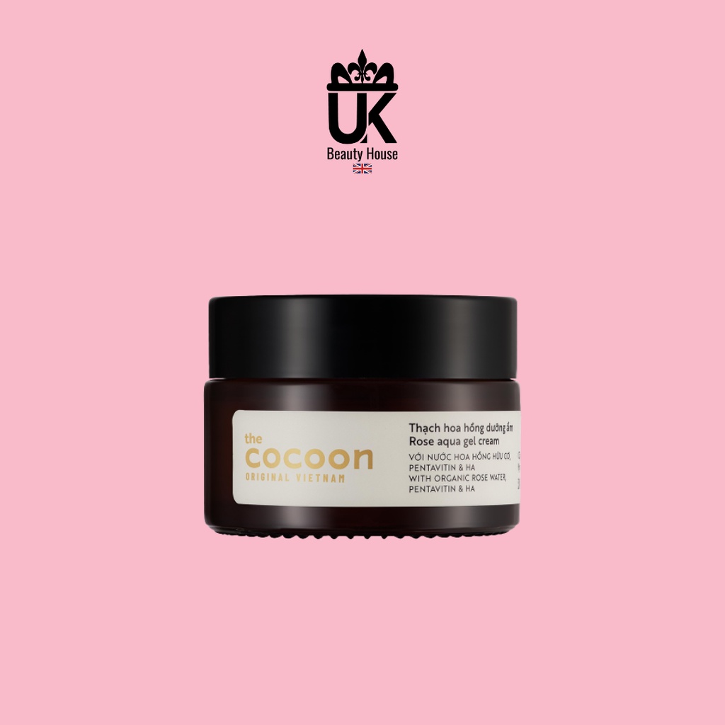 Thạch hoa hồng dưỡng ẩm da Cocoon Rose Aqua gel Cream 30ml