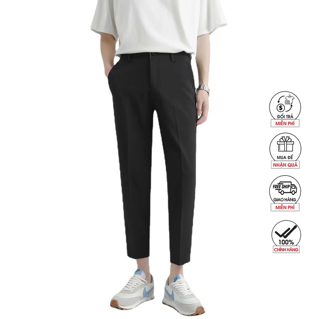 Quần âu nam vải co giãn ( nhiều màu ) dáng slimfit