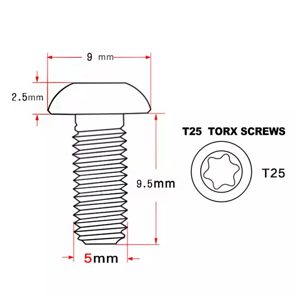 LANFY Bộ 15 Bu Lông T25 Bằng Thép Không Gỉ Gắn Đĩa Phanh Xe Đạp