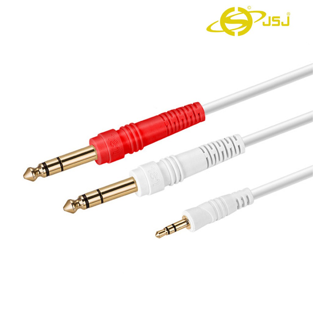 Dây nối tín hiệu âm thanh 1 đầu 3.5 ra 2 đầu 6.5