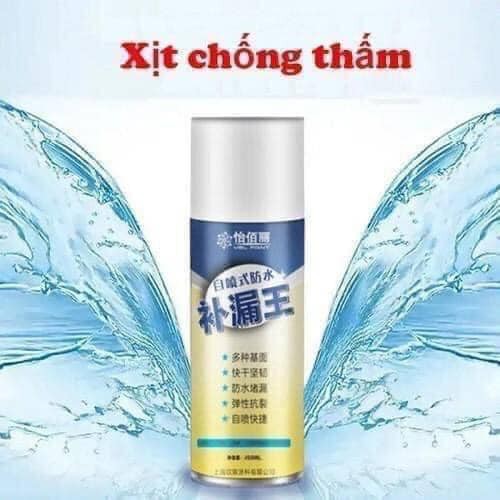 Bình Xịt Chống Thấm Nhật Bản 750ML - Xịt Chống Dột Chống Thấm Tường, Trần, Mái Nhà, Sân Thượng