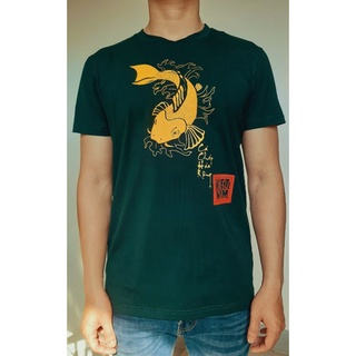 Áo Thun Cotton Nam Nữ Unisex Cá Chép Hóa Rồng