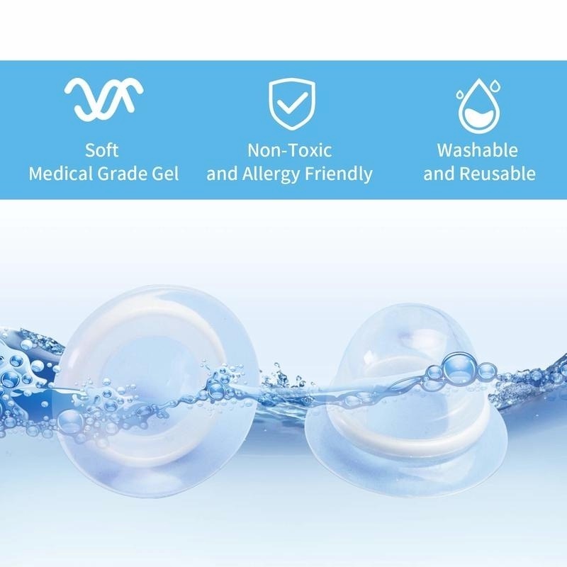 1 Cặp Núm Vú Giả Bằng Silicone Chất Lượng Cao