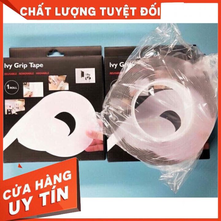 BĂNG DÍNH ĐA NĂNG 2 MẶT TRONG SUỐT SIÊU CHẮC [XẢ KHO]