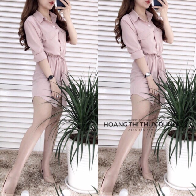 Áo sơ mi dáng dài xinh yêu