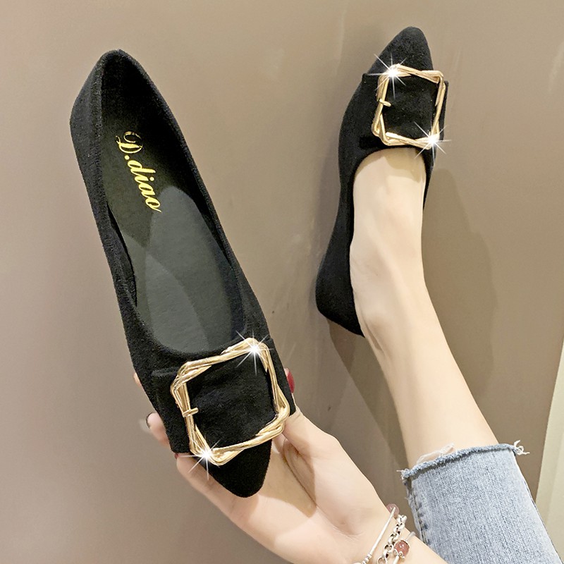 Giày Búp Bê Mũi Tròn Phong Cách Hàn Quốc Thanh Lịch Dành Cho Nữ | BigBuy360 - bigbuy360.vn