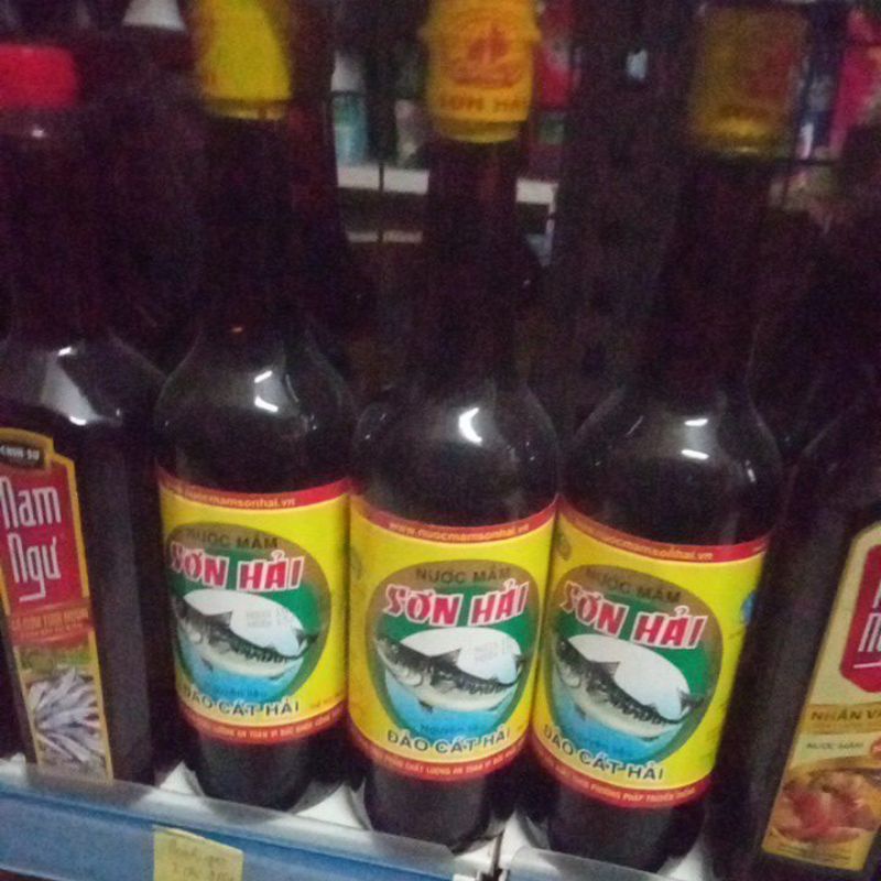 NƯỚC MẮM SƠN HẢI LOẠI CAO ĐẠM CHAI THỦY TINH 650ML