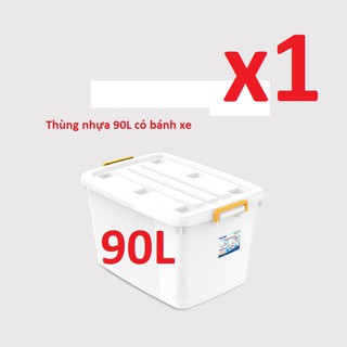 (Hà Nội) Thùng nhựa đa năng cao cấp Duy Tân 90 lít (Hàng Chính Hãng)