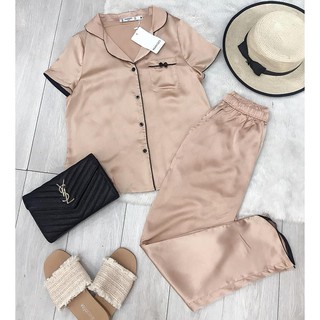 (Up New) Bộ đồ ngủ nữ 🦋 mặc nhà siêu mát Đồ bộ Pijama Lụa cao cấp - 0832