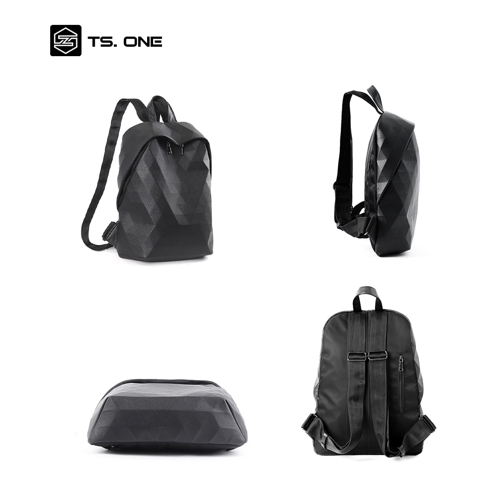Balo da nam nữ unisex cao cấp TS.ONE đựng laptop 15,6 inch thời trang phù hợp sinh viên đi học đi chơi đi làm du lịch ph
