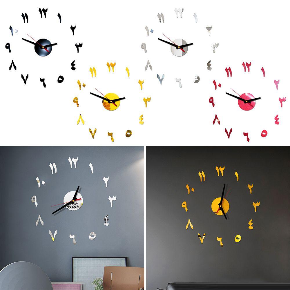 Sticker Đồng Hồ Dán Tường Tự Dính Không Gây Tiếng Ồn DIY