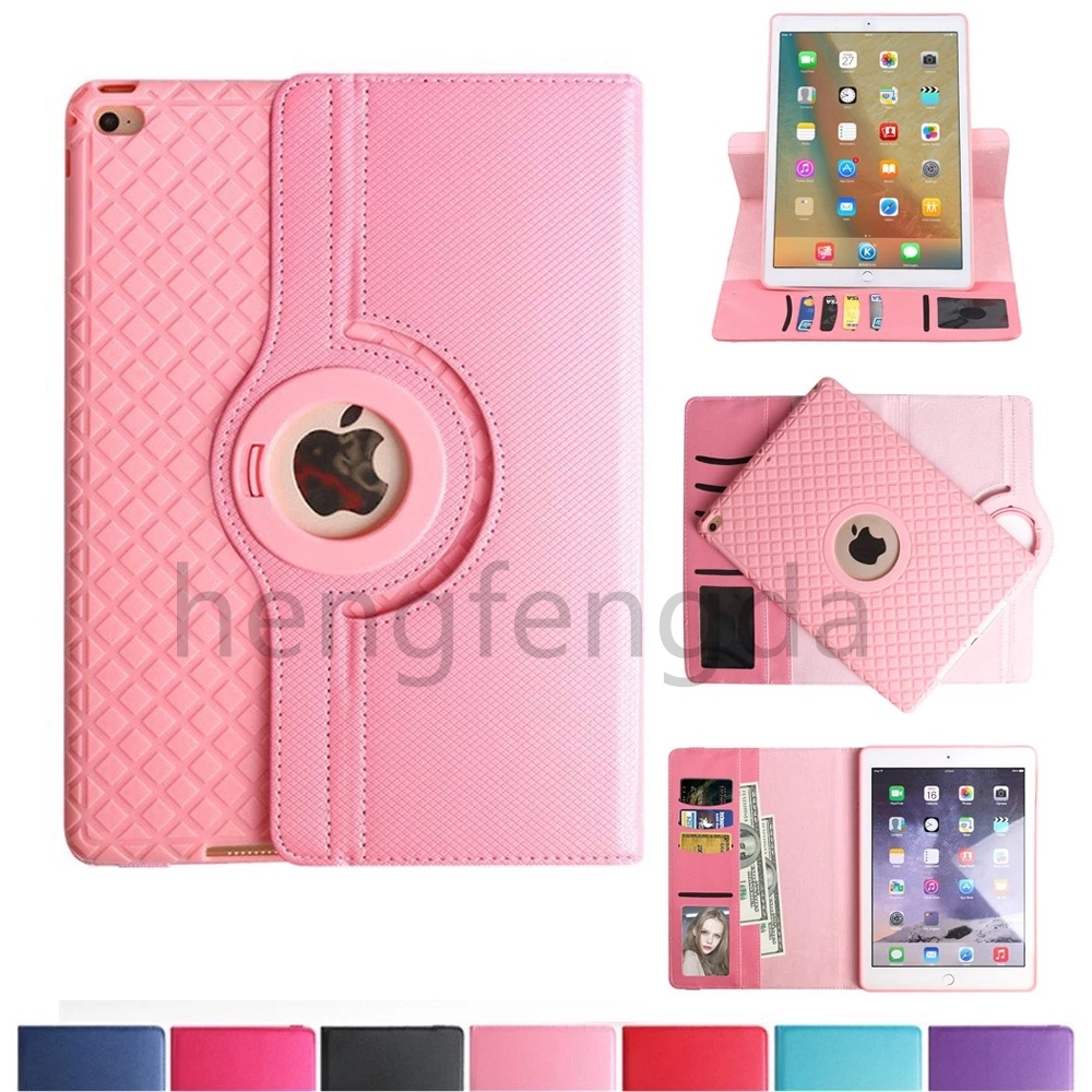 Bao da pu nắp lật xoay 360 độ chống sốc cho iPad 10.2 inch 7th 8th pro11 pro10.5 9.7 air1 air2 mini 3 4 5