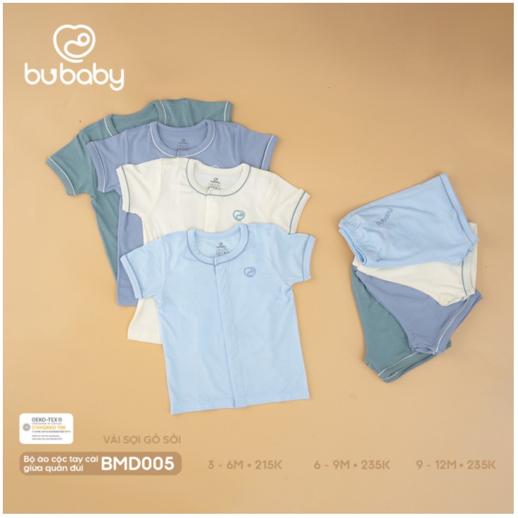 [BUBABY]Bộ áo ngắn tay cài giữa, quần đùi - Buzzik