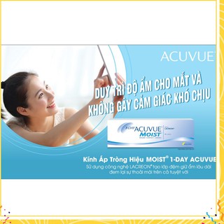 [ CAO CẤP ] Lens thời trang cao cấp có độ cận loại dùng 1 ngày ko có màu thương hiệu Mỹ ACUVUE- JHONSON&JHONSON