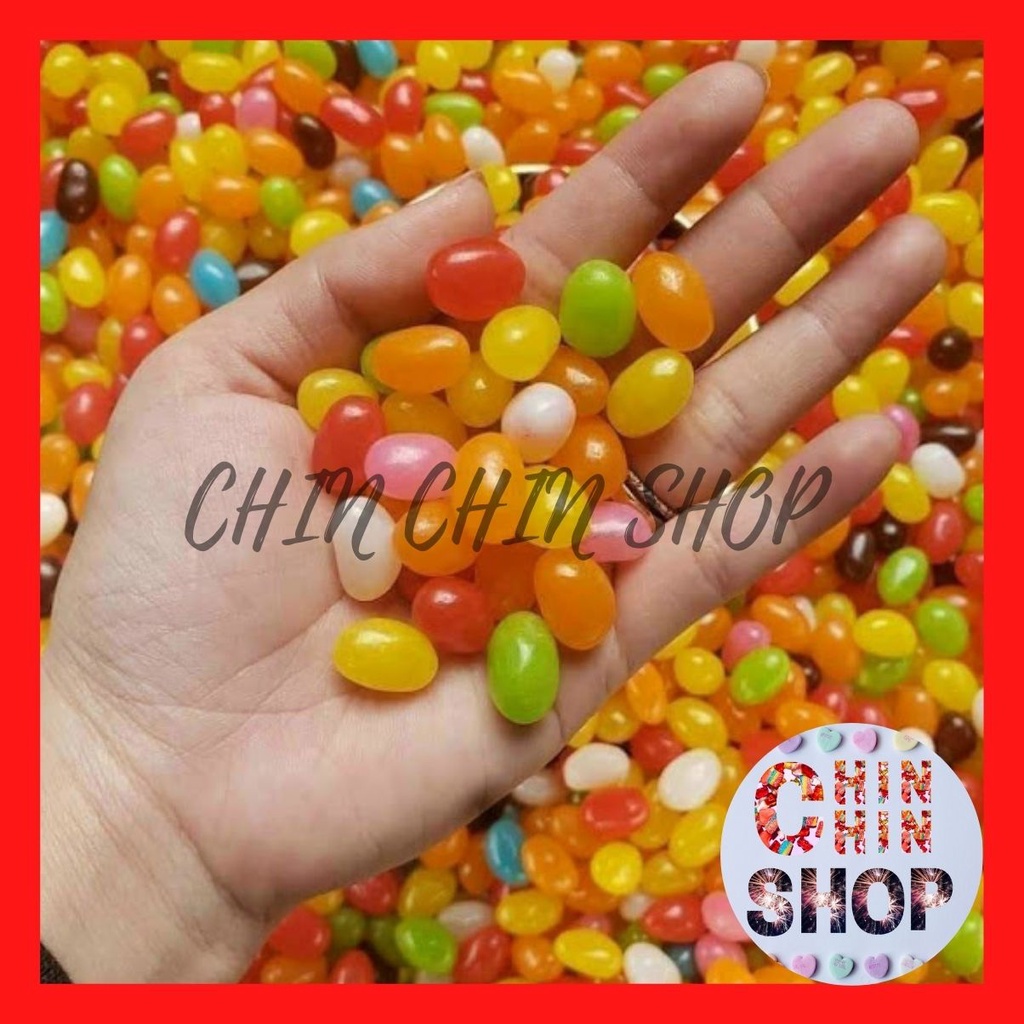 Kẹo bi dẻo mềm vị trái cây 7 màu lon 500g, thơm ngọt, đủ vị, kẹo tuổi thơ - ĂN VẶT CHIN CHIN.