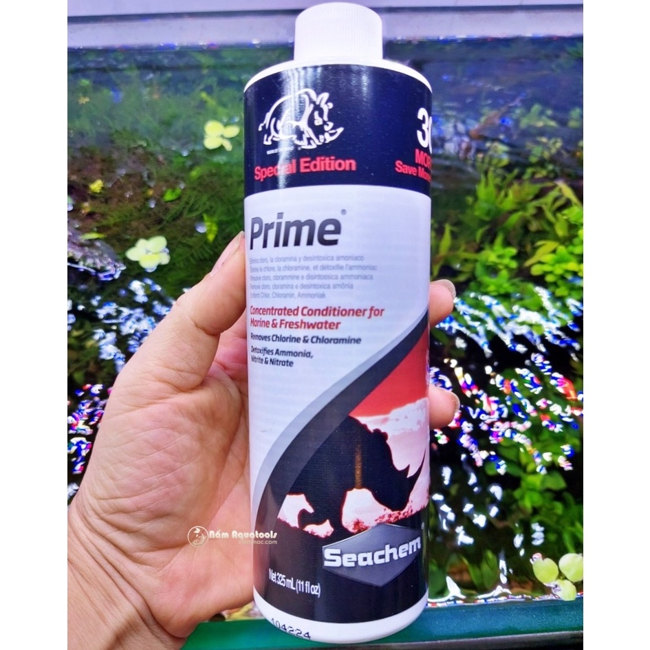 [TEM SICAVI] Seachem Prime Special Edition 325ml - Khử Clo, Khử Độc, Chống Sốc Cho Bể Cá Cảnh, Bể Thuỷ Sinh