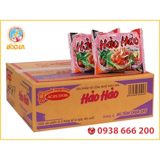 MÌ HẢO HẢO VỊ TÔM CHUA CAY (THÙNG 30 GÓI/75GR)