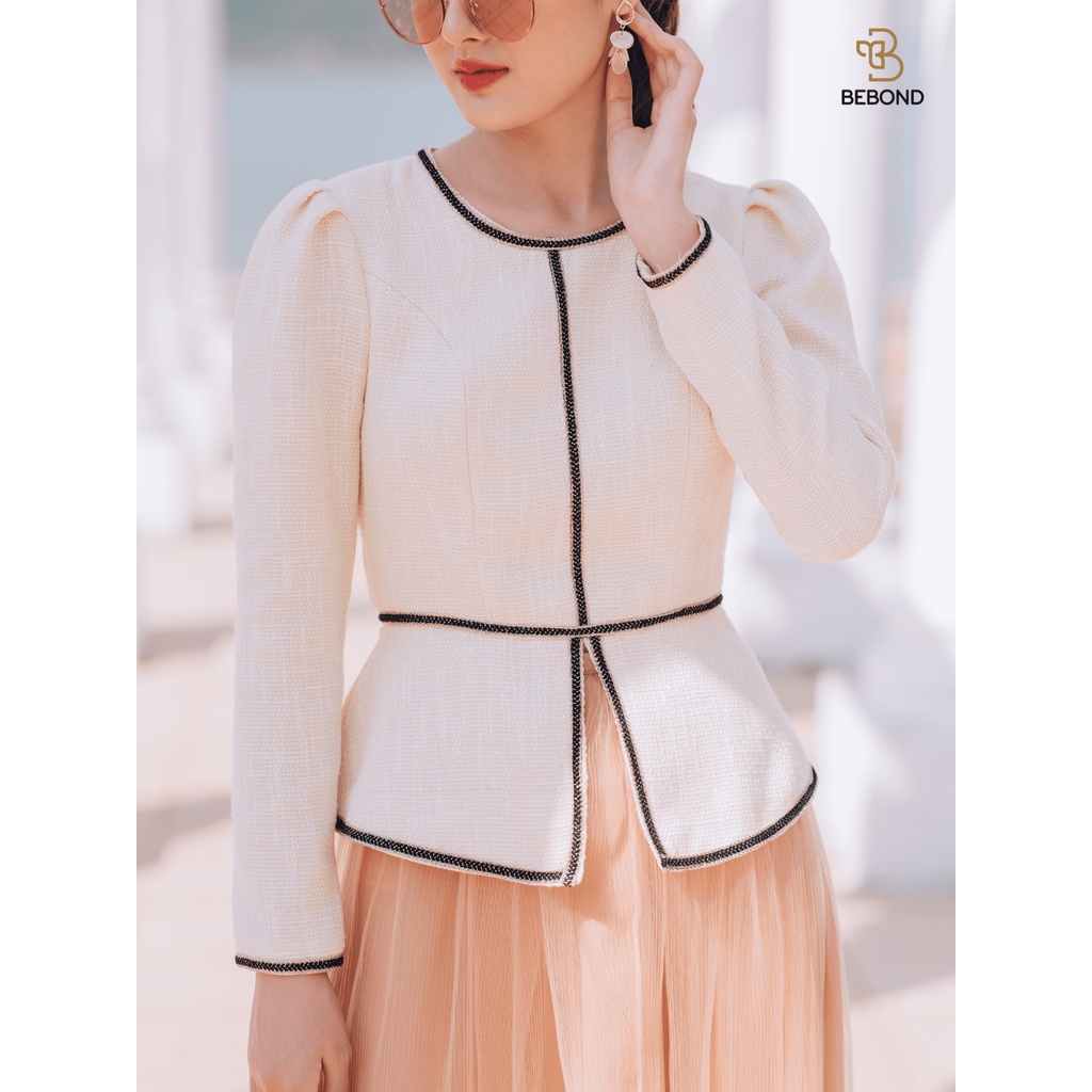 Set Áo Vest Chân Váy Nữ Màu Be BEBOND Kiểu Dáng Trẻ Trung Thanh Lịch Phong Cách Thời Trang Hàn Quốc BBS09 | BigBuy360 - bigbuy360.vn