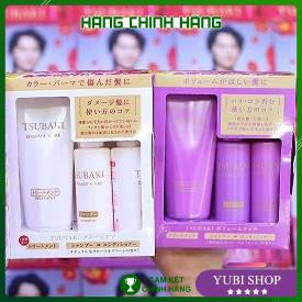 Set Mini Gội Xả Hấp Tsubaki Nhật Bản Chính Hãng - Set Bộ Dầu Gội Tsubaki Mini Siêu Xinh - Tím  - Hot