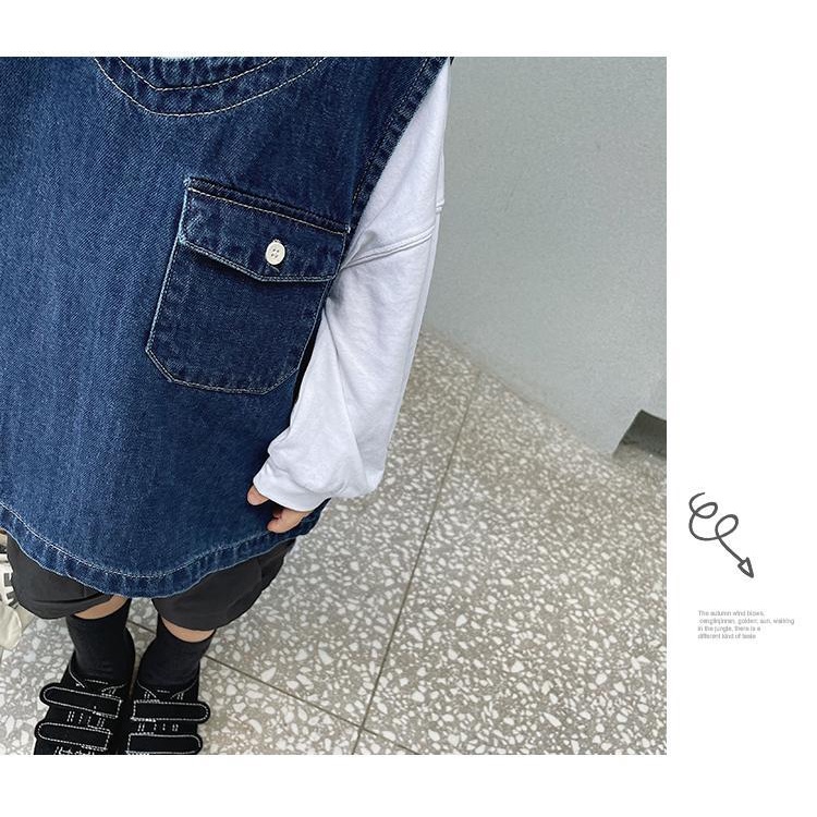 Áo Khoác Denim Phong Cách Hàn Nhật Thời Trang Xuân Thu Cho Bé Trai
