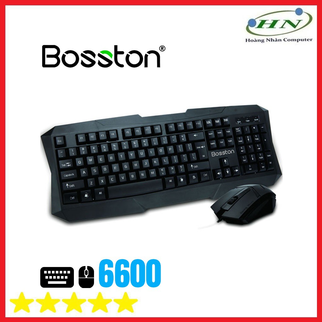 Bộ bàn phím và chuột có dây Bosston S6600 cổng USB