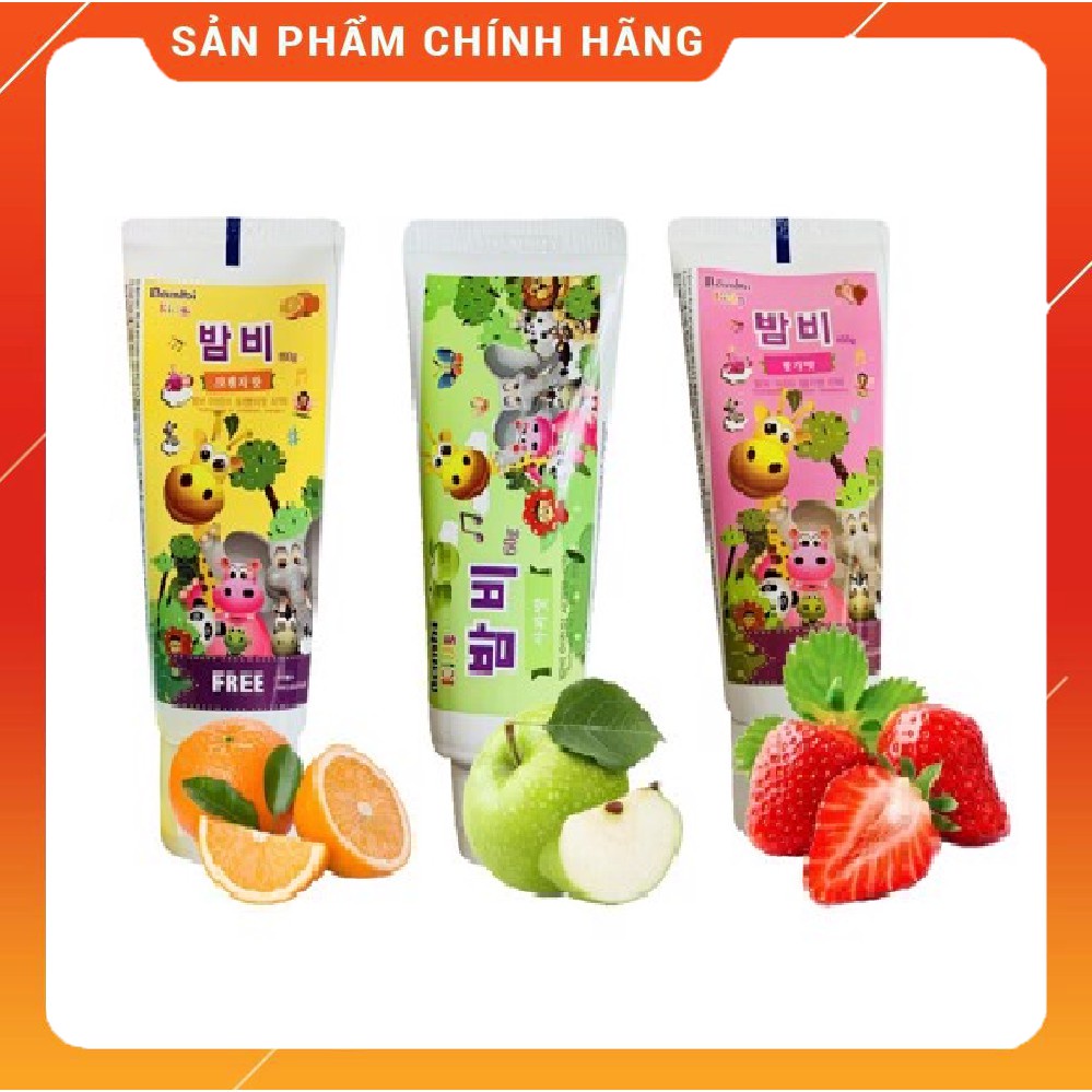 Kem đánh răng trẻ em Bambi 60g hàn quốc