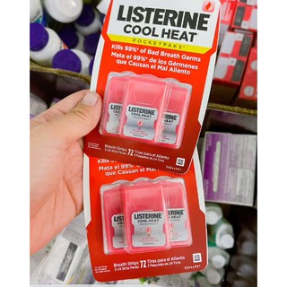 Set 3 hộp miếng ngậm thơm miệng Listerine Cool Mint