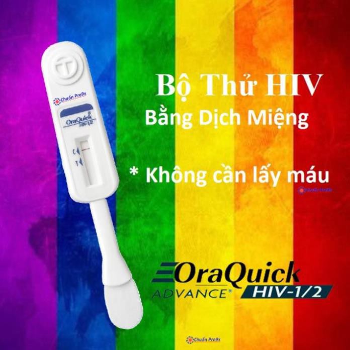 COMBO 2 Que test HIV bằng dịch miệng OraQuick không cần lấy máu