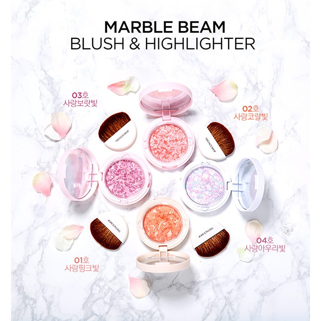 Má Hồng Sáng Da TheFaceShop Marble Beam Blush 7G