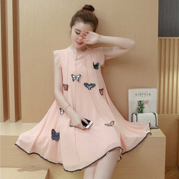 váy bầu, đầm bầu cao cấp habi4