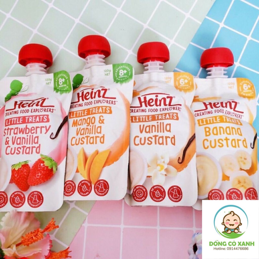 VÁNG SỮA HEINZ Custard Úc Date mới nhất T6/2023