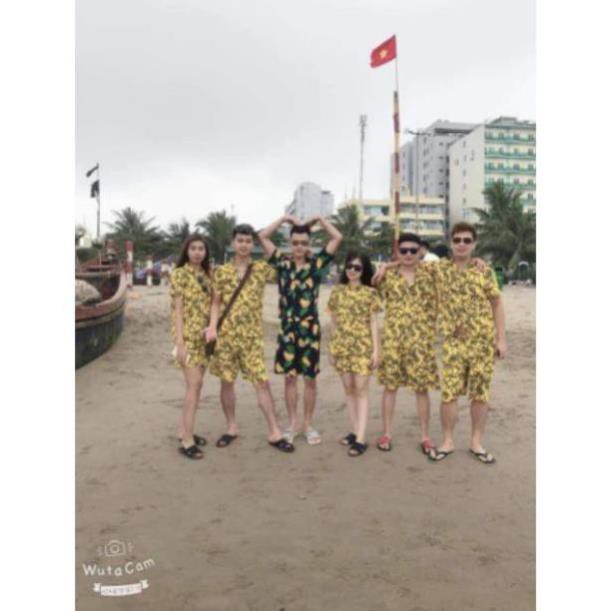 [ Khuyễn mãi ] BỘ PIZAMA HOA QUẢ ĐI BIỂN- Áo Đi Biển  - Quần áo hoa quả | BigBuy360 - bigbuy360.vn