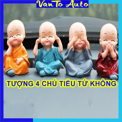 ⚡Video Thật⚡ Bộ Tượng 4 Chú Tiểu Tứ Không