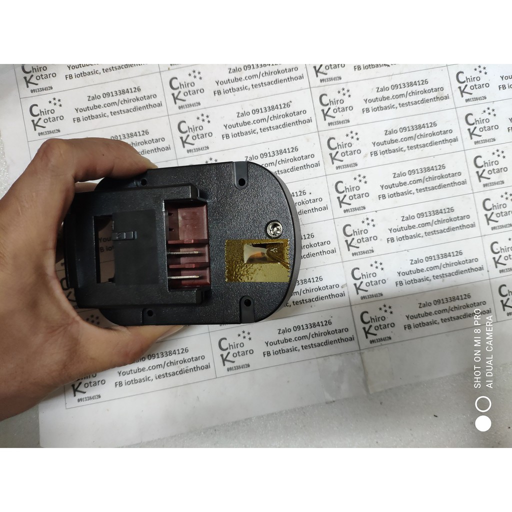 [Pin khoan] Bộ pin Black Decker 12V độ sang li-ion dùng pin SAMSUNG, LG, Sony