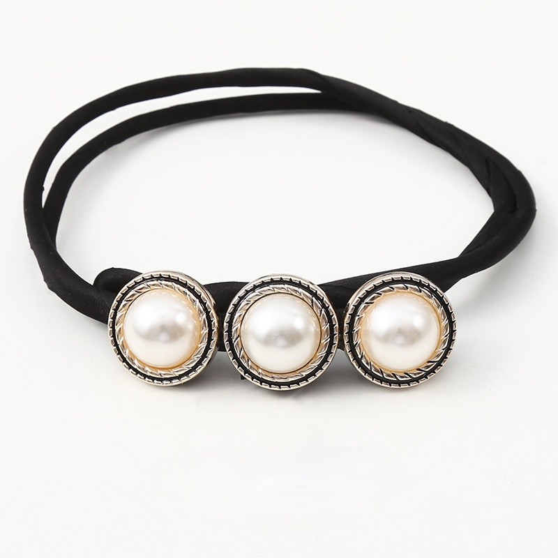 Kẹp tóc đính ngọc trai phong cách mùa hè Hàn Quốc