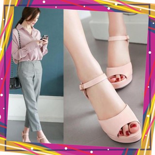 GIÀY CAO GÓT TRẮNG 9 PHÂN ĐẸP SANG TRỌNG