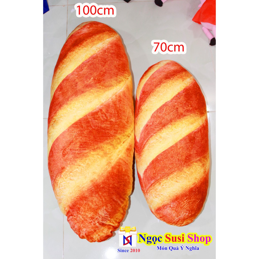 Gối Ôm Bánh Mì 3D Size Lớn 1M Cao Cấp - Gối Ôm Cho Bé - Giá Hủy Diệt