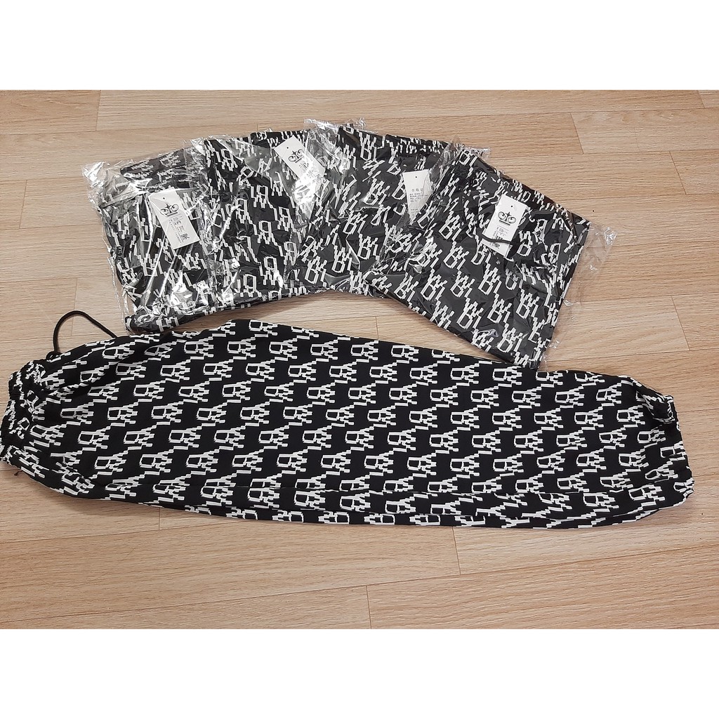Quần Lụa Nữ Jogger Bo Gấu Phom Rộng Mặc Nhà Thoải Mái Freesize Bigsize