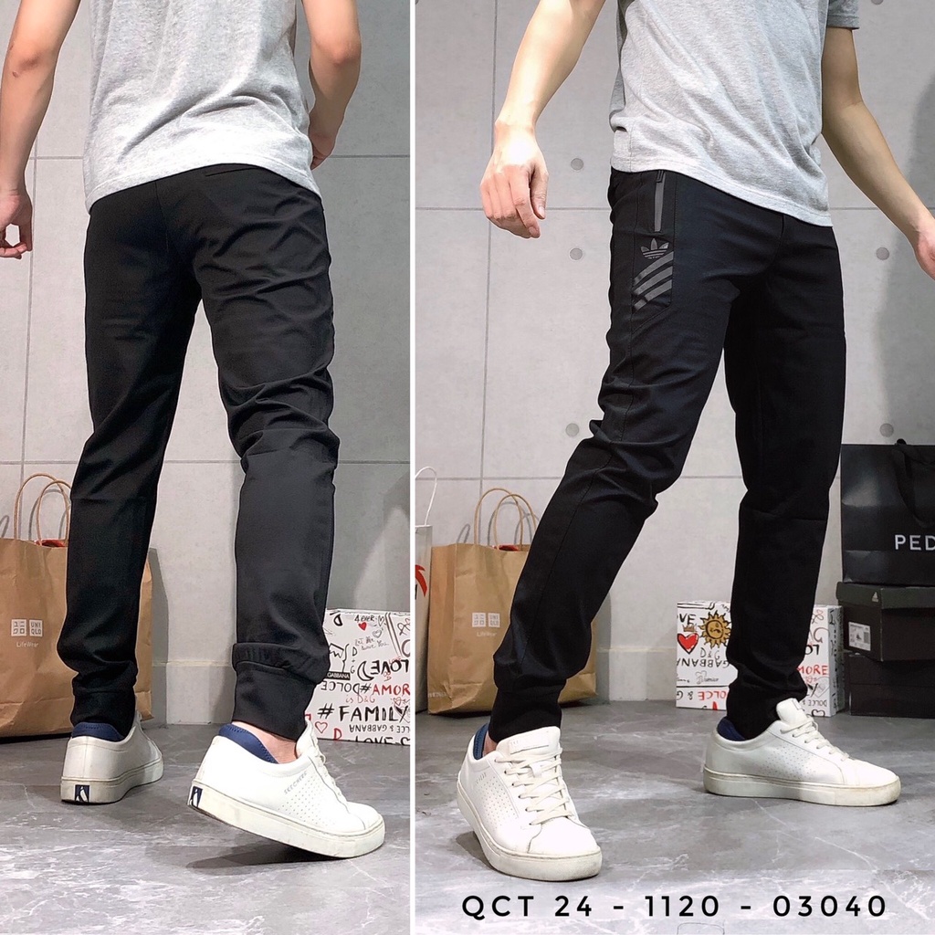 Quần thể thao nam dài tập gym yoga quần jogger cao cấp bigsize xuất khẩu QCT 24 - 1120 - 03248
